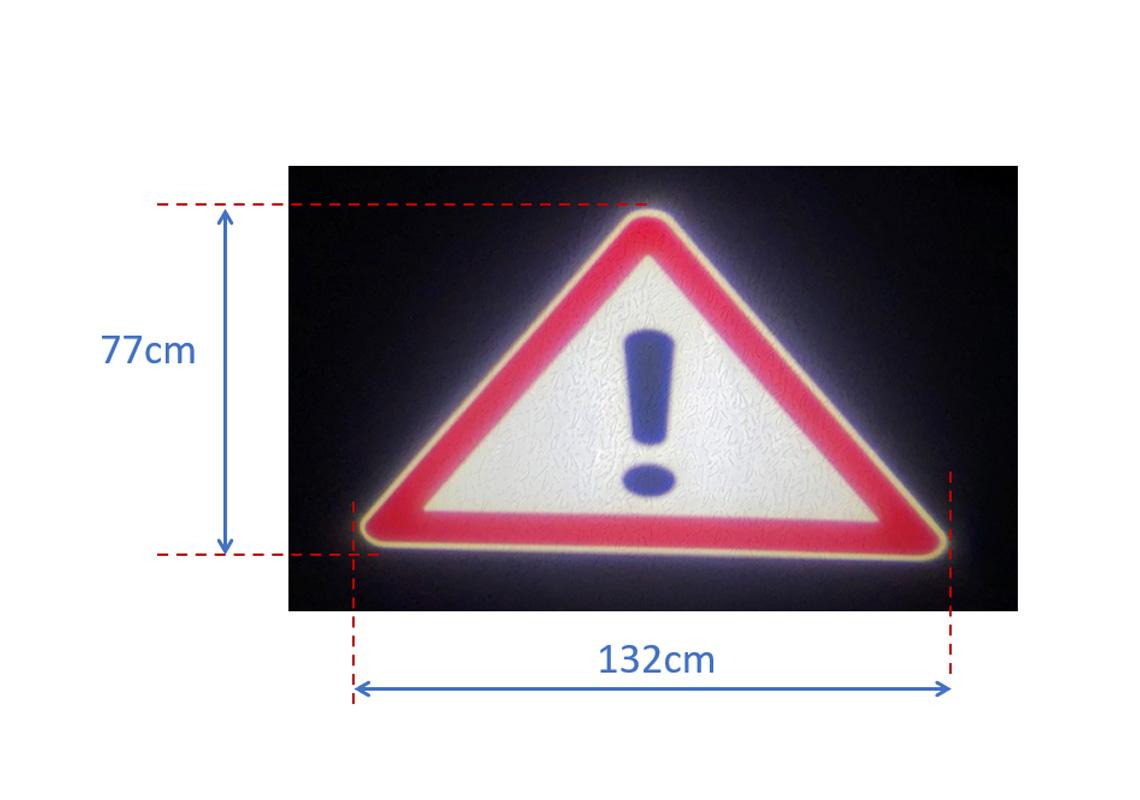 Projecteur de logo statique avertisseur de danger